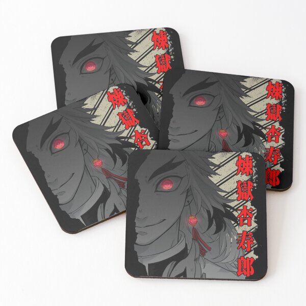 Rengoku the Flame Pillar Coasters (Set of 4)