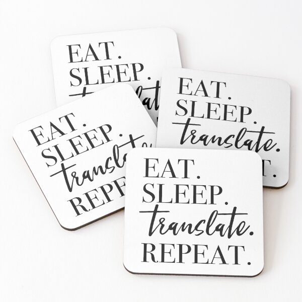 Item preview, Eat Sleep Translate Repeat designed and sold by PeerlessMerch.