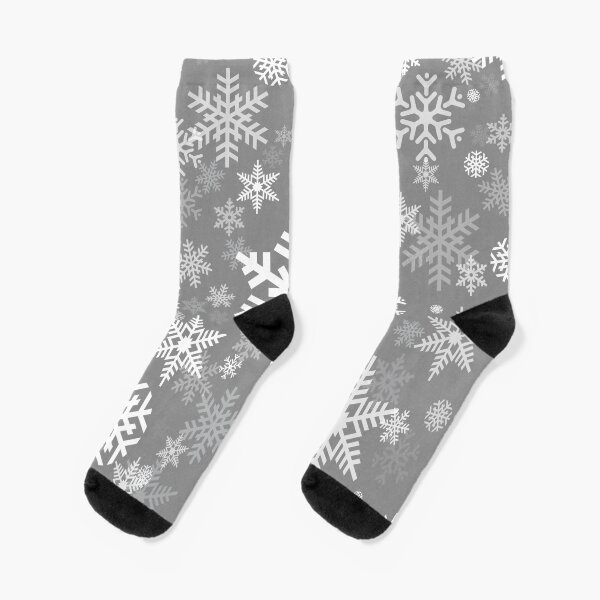 Item preview, Snowflakes Pattern in Grey designed and sold by Garaga.