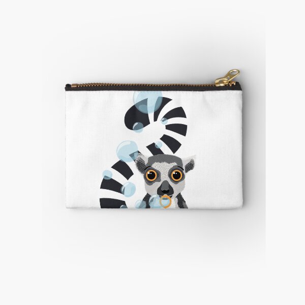 Item preview, Ringtail Lemur Animal Portrait Blowing Bubbles designed and sold by nanshizzle.