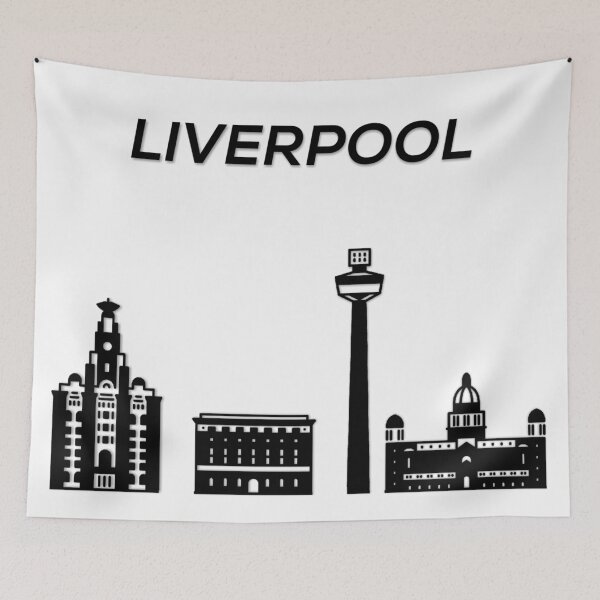 Item preview, Liverpool City Skyline England designed and sold by marosharaf.