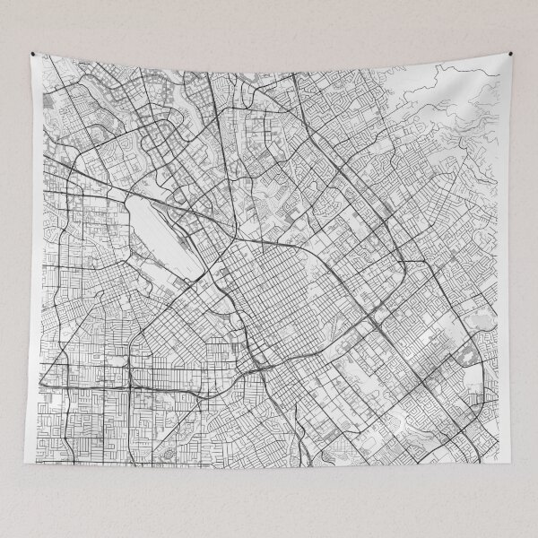 Item preview, San Jose Map designed and sold by Kara515.