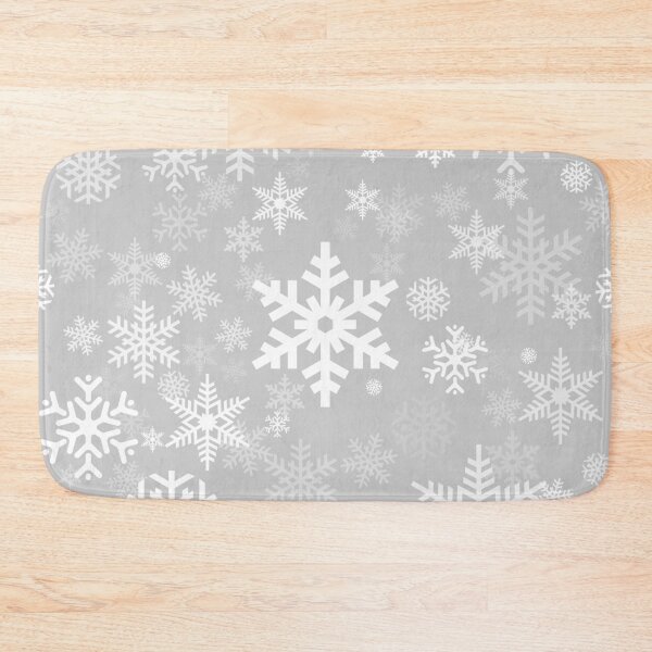 Item preview, Snowflakes Pattern in Light Grey designed and sold by Garaga.