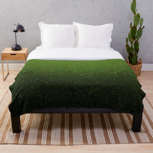 Deep Green Throw Blanket