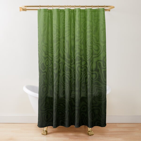 Deep Green Shower Curtain