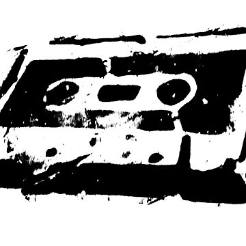 Artwork thumbnail, Cassette b&w by designbywhacky