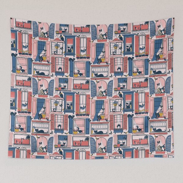 Item preview, Cats in Windows designed and sold by nanshizzle.