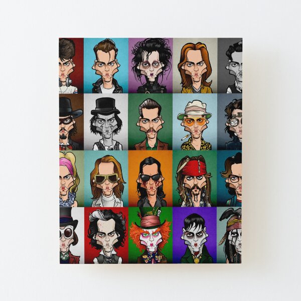 Here's Johnny! Wood Mounted Print
