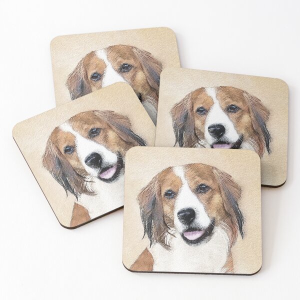 Item preview, Nederlandse Kooikerhondje Painting - Dog Art designed and sold by alpendesigns.