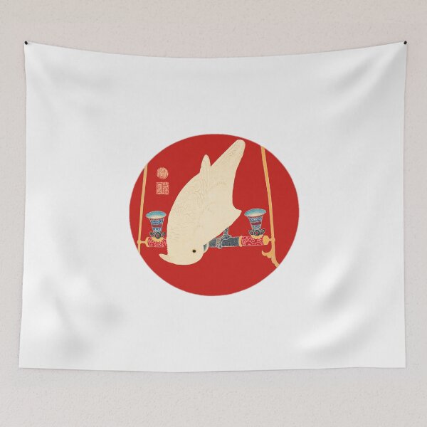 Item preview, Japanese Flag - White Macaw designed and sold by weavernap.