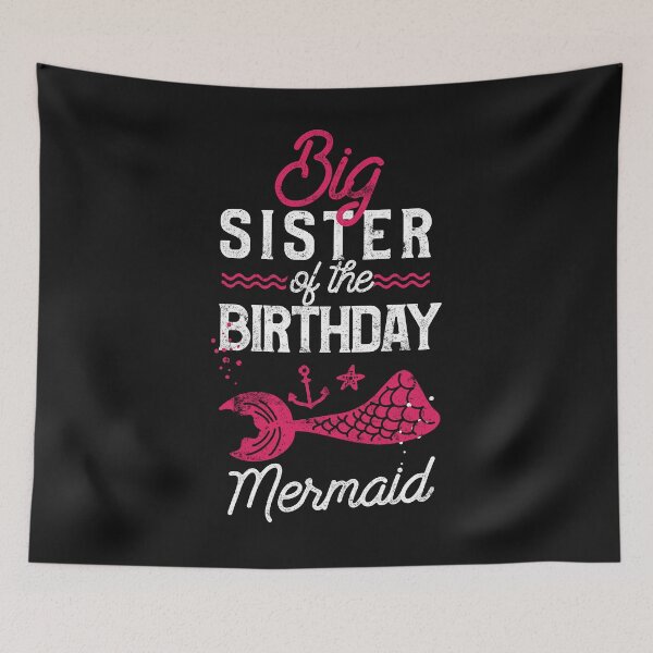 Item preview, Big Sister Of The Mermaid Funny Birthday Party Family designed and sold by findgreatshirts.