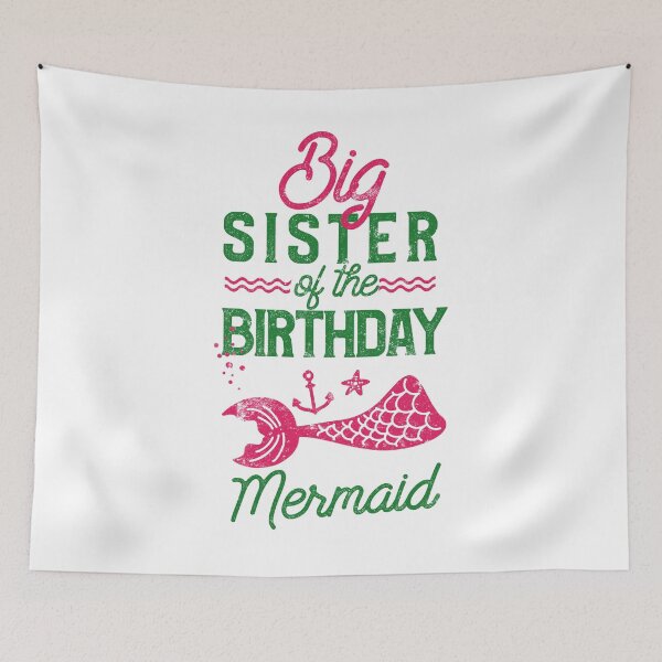 Item preview, Big Sister Of The Mermaid Funny Birthday Party Family designed and sold by findgreatshirts.