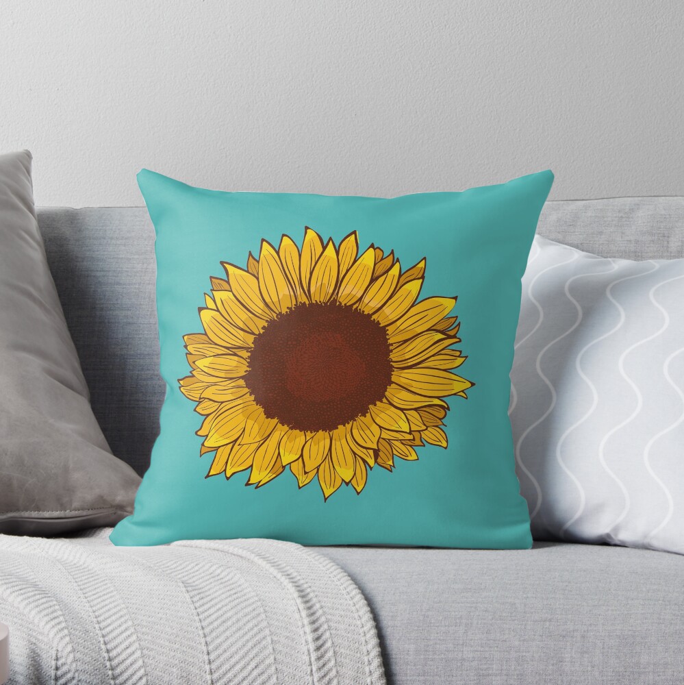 Sunflower Throw Pillow