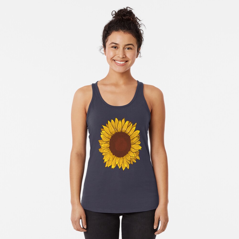 Sunflower Racerback Tank Top