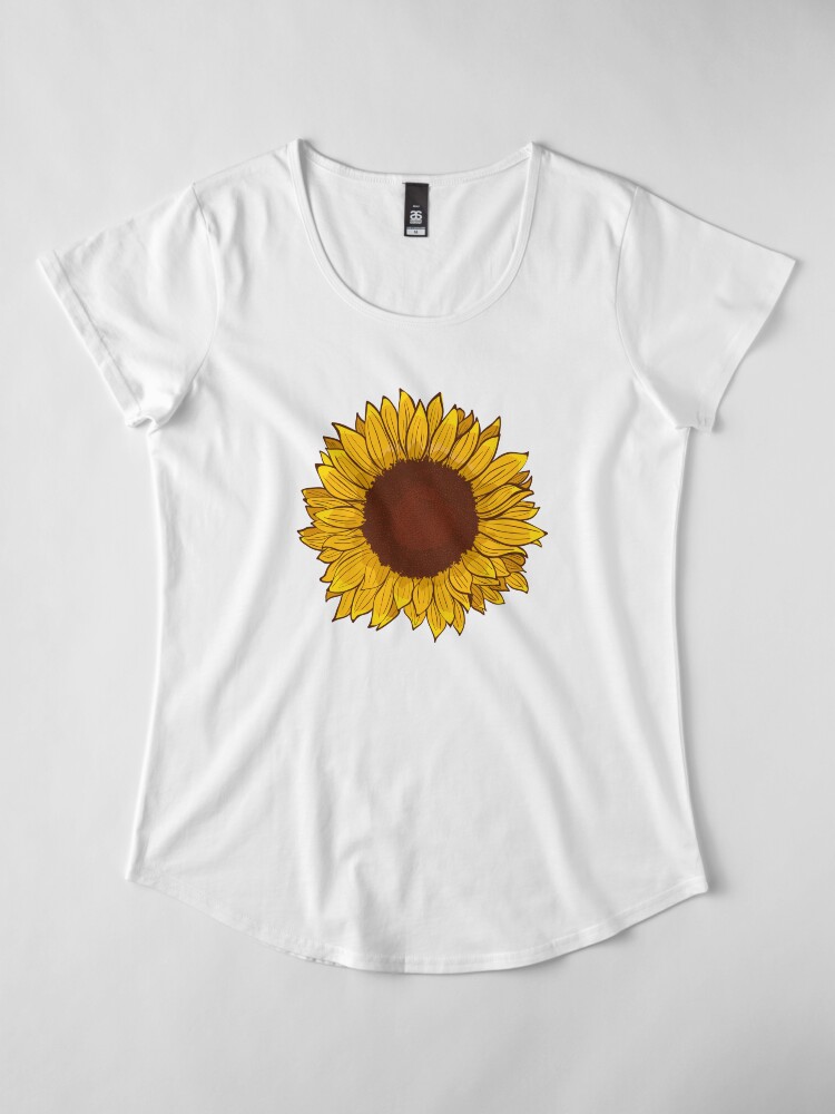 Alternate view of Sunflower Premium Scoop T-Shirt
