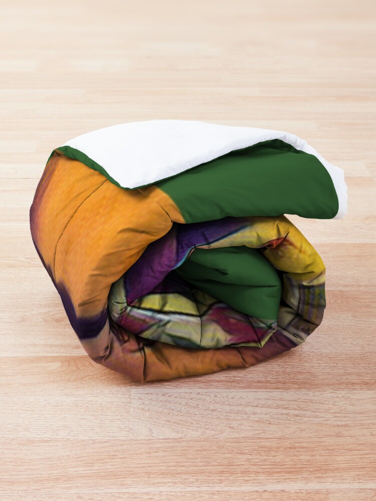 Alternate view of Colorful Equestrian Horse Jumping Comforter