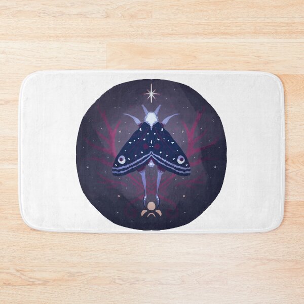 Item preview, Graphic Purple Moth with Moon Sketch Artwork 03 designed and sold by Manda Lyn LaCorte.