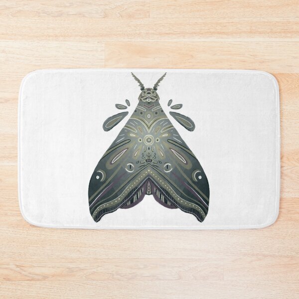 Item preview, Graphic Purple, Green, and Grey Moth Sketch Artwork designed and sold by Manda Lyn LaCorte.