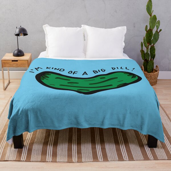 Puns - I'm Kind of a Big Dill Throw Pillow by The Lady Derp