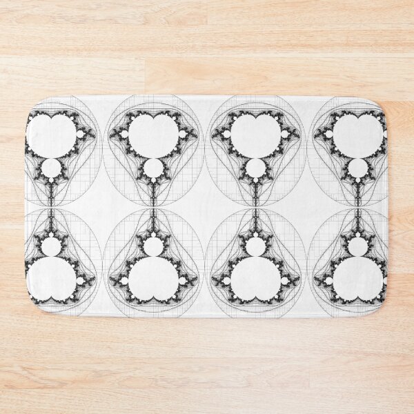 Item preview, Black - Linear Mandelbrot  designed and sold by Rupert Russell.