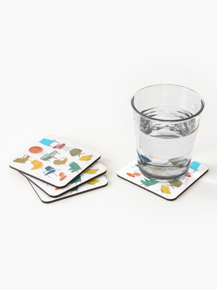 Alternate view of Mid Century Modern Chair Collection Coasters (Set of 4)