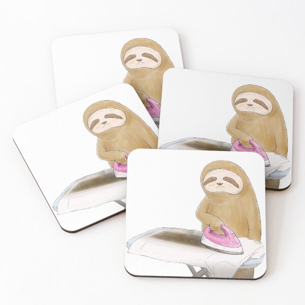 Item preview, Sloth slowly ironing some clothes designed and sold by RyderDesign.