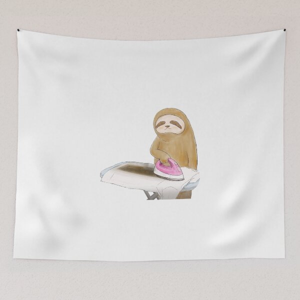 Item preview, Sloth slowly ironing some clothes designed and sold by RyderDesign.