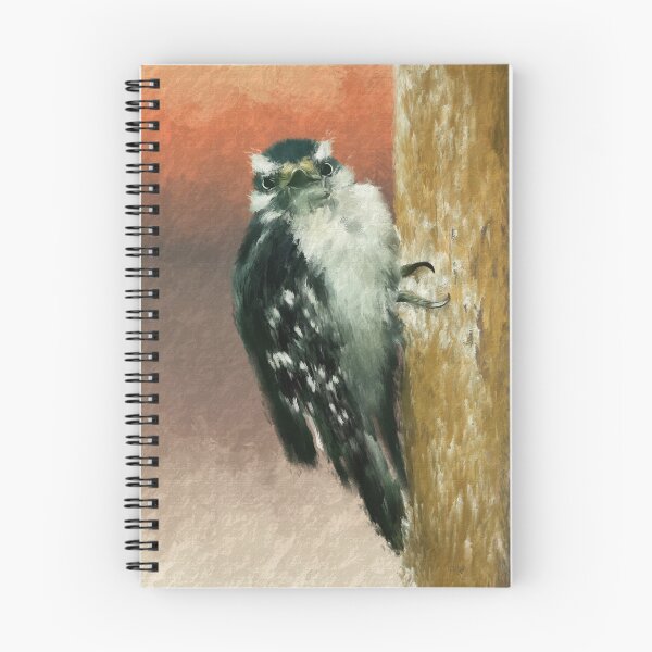 Item preview, Eye Contact With A Little Downy Woodpecker designed and sold by Lois  Bryan.