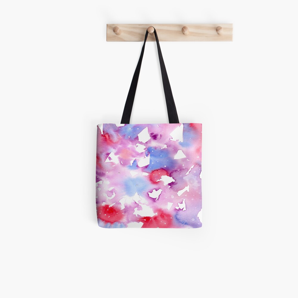 Pink Abstract Freedom Tote Bag