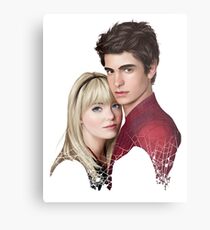 GWEN & SPIDEY Metal Print