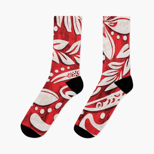 Item preview, Vintage Red Hawaiian Print designed and sold by sunnthreads.