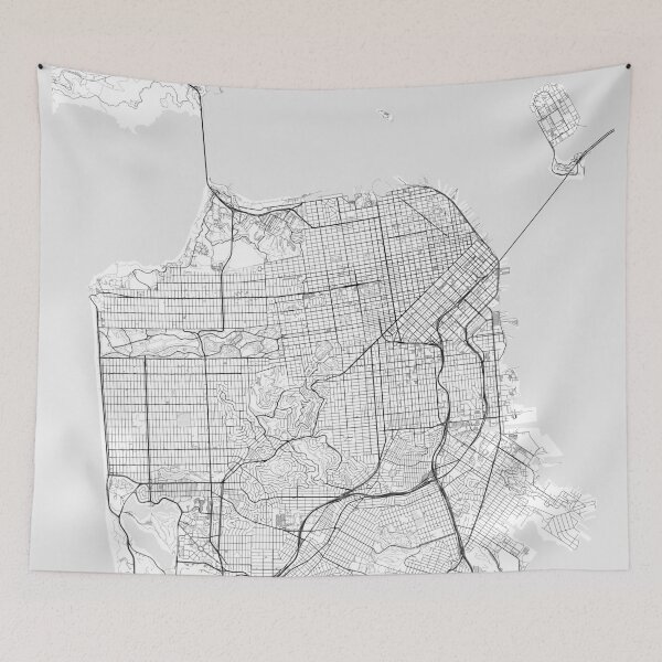 Item preview, San Francisco Map designed and sold by Kara515.