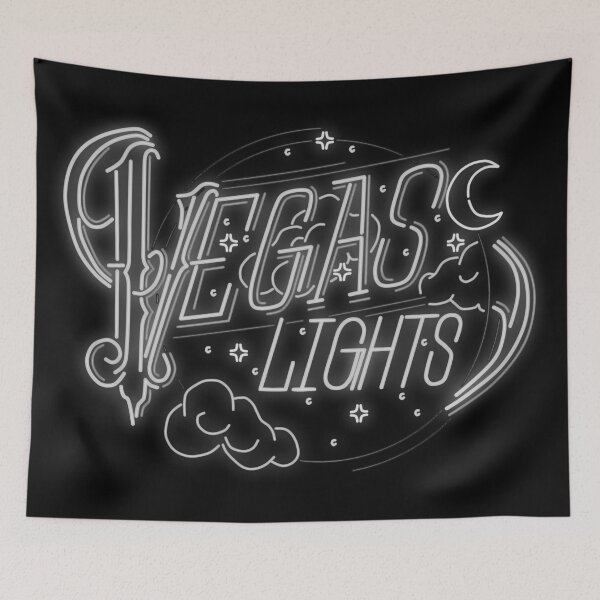 Item preview, Vegas Lights (Black and White) designed and sold by deathangeltaco.