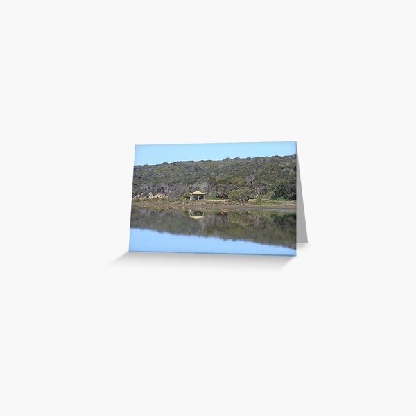 Reflections,Bird Lake, American River, Kangaroo Island,South Australia. Greeting Card