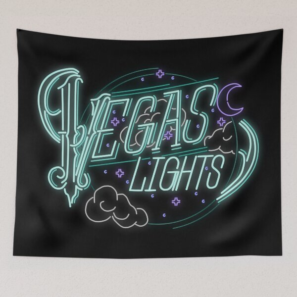 Item preview, Vegas Lights (Blue) designed and sold by deathangeltaco.