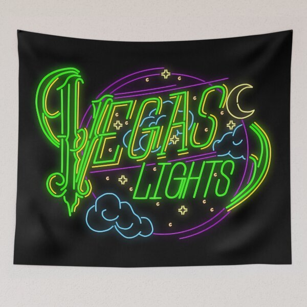 Item preview, Vegas Lights (Green) designed and sold by deathangeltaco.