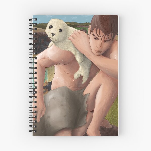 Item preview, Selkie man with seal pup designed and sold by Rhys Willis.