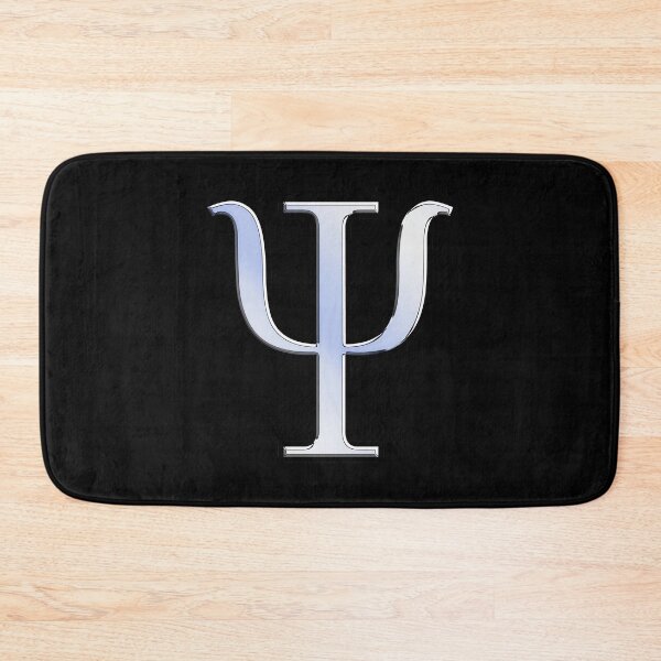 Item preview, Psi Greek Letter Symbol Chrome Carbon Style designed and sold by Garaga.
