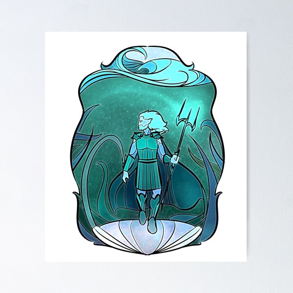 Item preview, Stained Glass: Poseidon designed and sold by OSPYouTube.