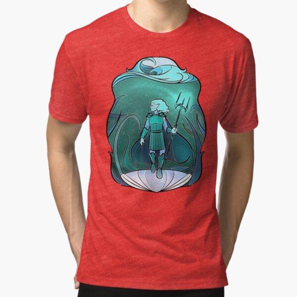 Stained Glass: Poseidon Tri-blend T-Shirt