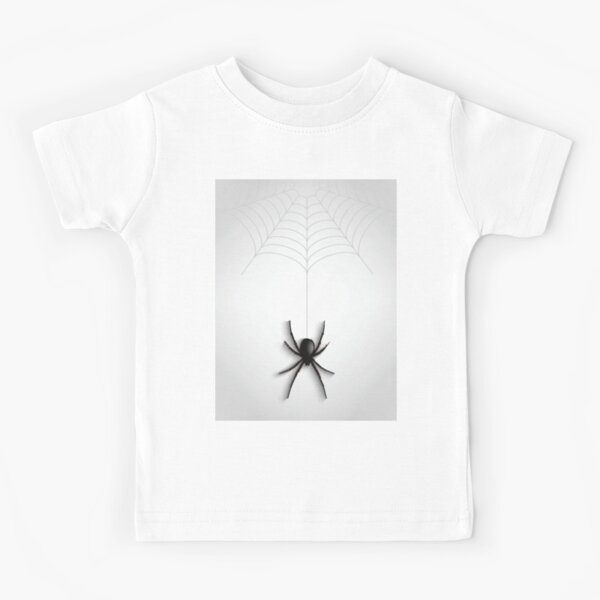 wybzd Kids Girls Halloween Short Sleeve Round Neck Spider Web