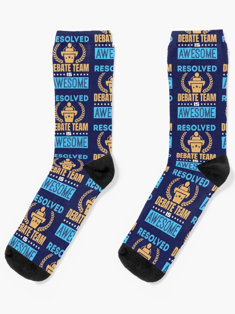 Das Aufgeloste Debattenteam Ist Grossartig Socken Von Jaygo Redbubble