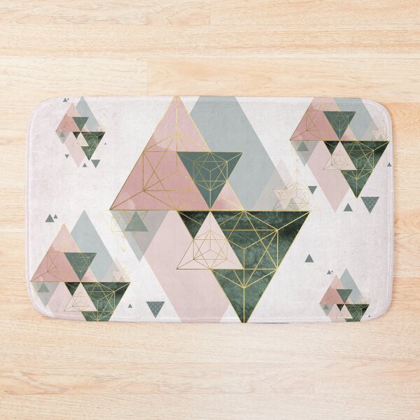 Item preview, Pink and green Geometric designed and sold by UrbanEpiphany.