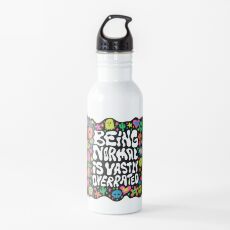 Being normal is vastly overrated Water Bottle