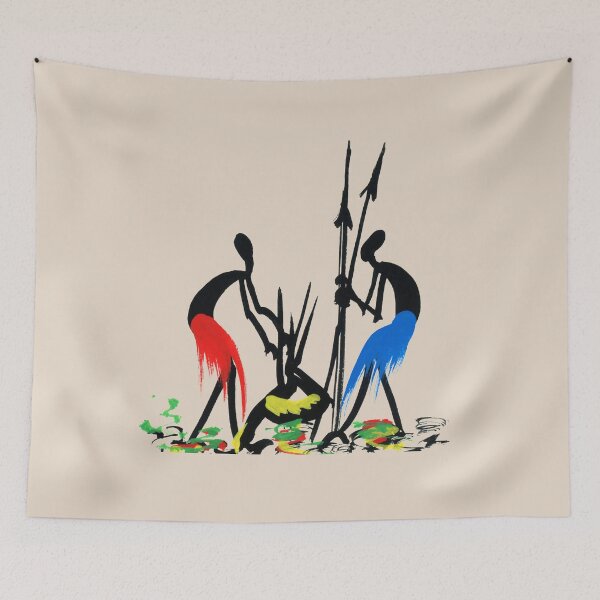 Item preview, Two colourful and successful African hunters  designed and sold by Squirrox.