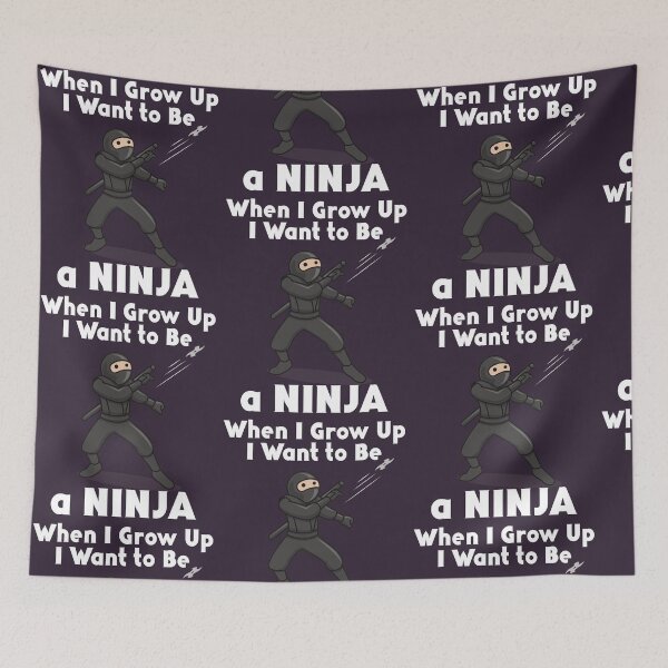 Item preview, Ninja When I Grow Up Karate Jiu Jitsu Martial Arts design designed and sold by doodabobs.