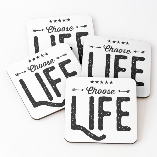 Artikelvorschau, Motivational Inspirational and Positive quote -  choose life typography text art by Word Fandom - wordfandom entworfen und verkauft von Kerry Pritchard.