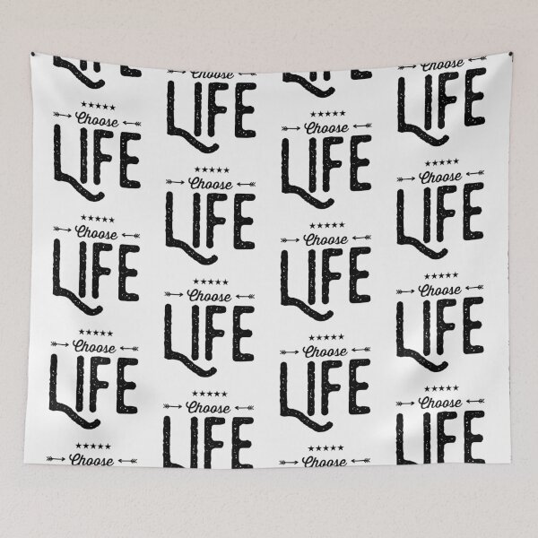 Artikelvorschau, Motivational Inspirational and Positive quote - choose life typography text art by Word Fandom - wordfandom entworfen und verkauft von Kerry Pritchard.