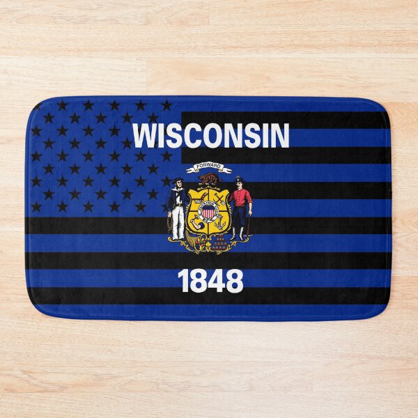 Item preview, Wisconsin State Flag Graphic USA Styling designed and sold by Garaga.