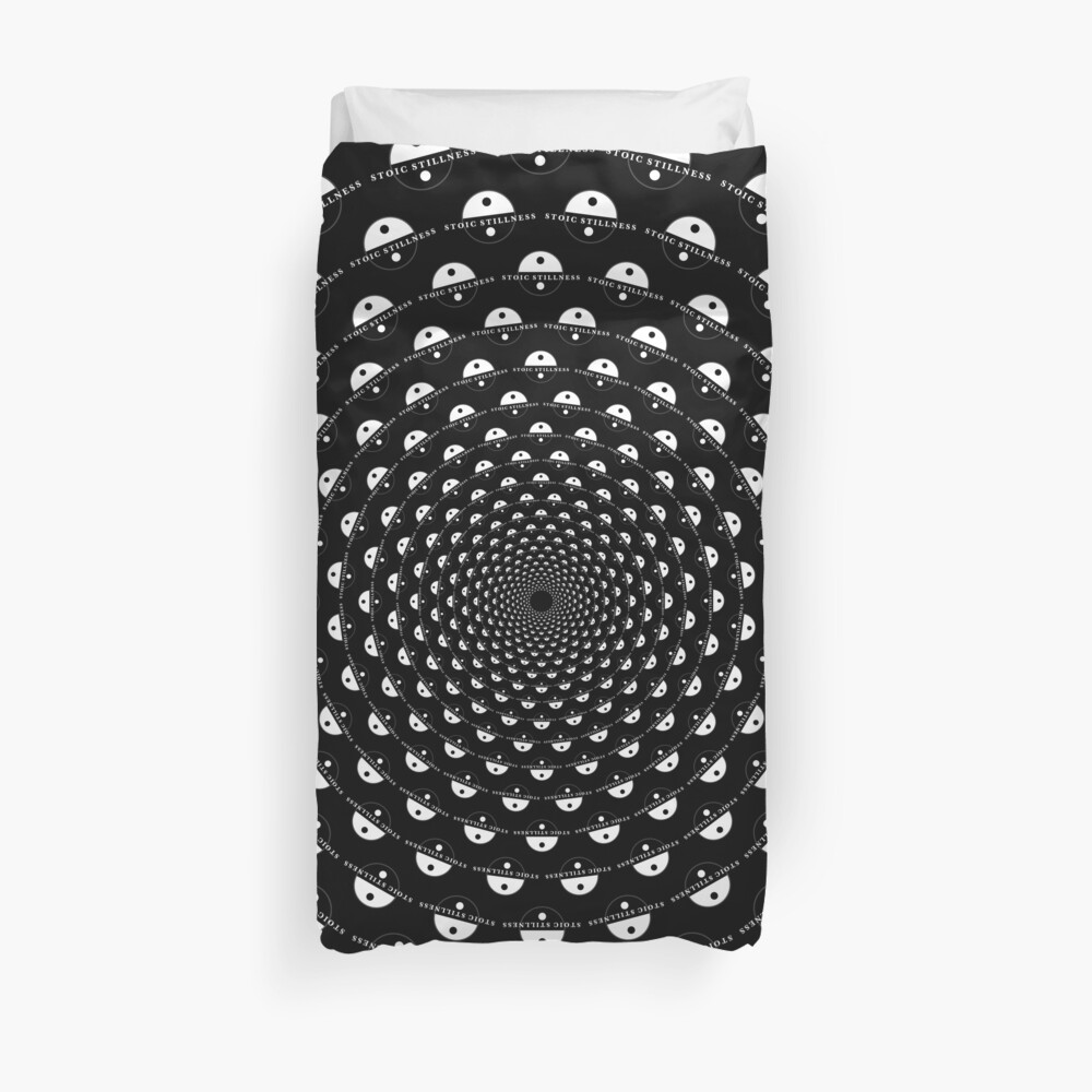 Stoic Stillness - Be Calm - Against The Chaos Duvet Cover
